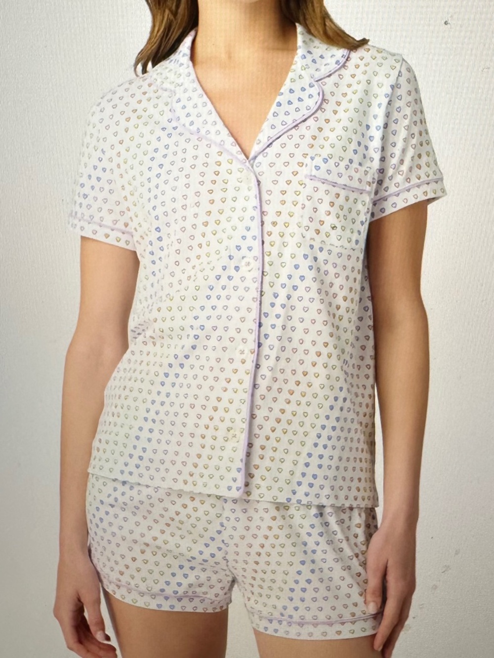 Roller Rabbit Disco Hearts Polo Pajamas $128 Retail!